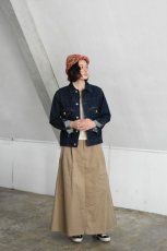 画像5: 【For WOMEN】SCYE BASICS (サイベーシックス) San Joaquin Cotton Midi Skirt [BEIGE] (5)