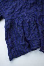 画像14: 【For WOMEN】Honnete (オネット) Gather Cardy [BLACK/NAVY GINGHAM CHECK] (14)