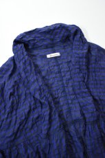 画像10: 【For WOMEN】Honnete (オネット) Gather Cardy [BLACK/NAVY GINGHAM CHECK] (10)