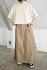 画像6: 【For WOMEN】handvaerk (ハンドバーク) PIQUE S/S POLO SHIRT [CREAM] (6)