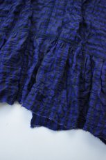 画像13: 【For WOMEN】Honnete (オネット) Gather Cardy [BLACK/NAVY GINGHAM CHECK] (13)