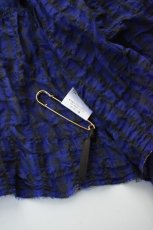 画像16: 【For WOMEN】Honnete (オネット) Gather Cardy [BLACK/NAVY GINGHAM CHECK] (16)