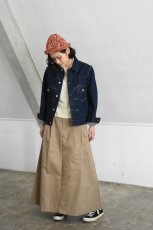 画像6: 【For WOMEN】SCYE BASICS (サイベーシックス) San Joaquin Cotton Midi Skirt [BEIGE] (6)
