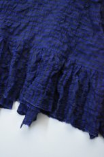 画像19: 【For WOMEN】Honnete (オネット) Gather Cardy [BLACK/NAVY GINGHAM CHECK] (19)