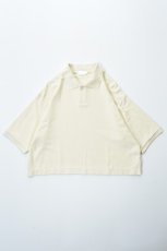 画像2: 【For WOMEN】handvaerk (ハンドバーク) PIQUE S/S POLO SHIRT [CREAM] (2)