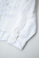画像13: 【For WOMEN】orslow (オアスロウ) SHORT BUTTON DOWN SHIRT WITH PAINT [WHITE with PAINT] (13)