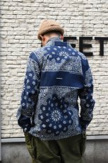 画像4: Behind The River (ビハインドザリバー) Portland Bandana Shirts [NAVY] (4)