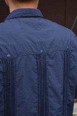 画像9: BURLAP OUTFITTER (バーラップアウトフィッター) S/S GUAYABERA SHIRT [DEEP NAVY] (9)