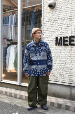 画像6: Behind The River (ビハインドザリバー) Portland Bandana Shirts [NAVY] (6)