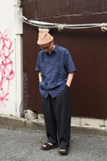 画像5: BURLAP OUTFITTER (バーラップアウトフィッター) S/S GUAYABERA SHIRT [DEEP NAVY] (5)