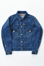 画像2: SCYE BASICS (サイベーシックス) Selvedge Denim Jacket Type2 Used Wash [INDIGO] (2)