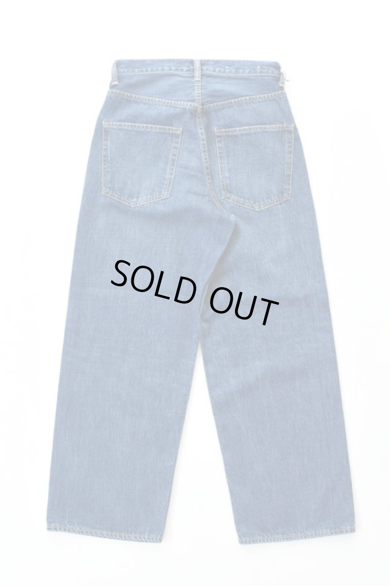 画像18: SCYE BASICS (サイベーシックス) Selvedge Denim Wide Leg Jeans Used Wash [INDIGO] (18)
