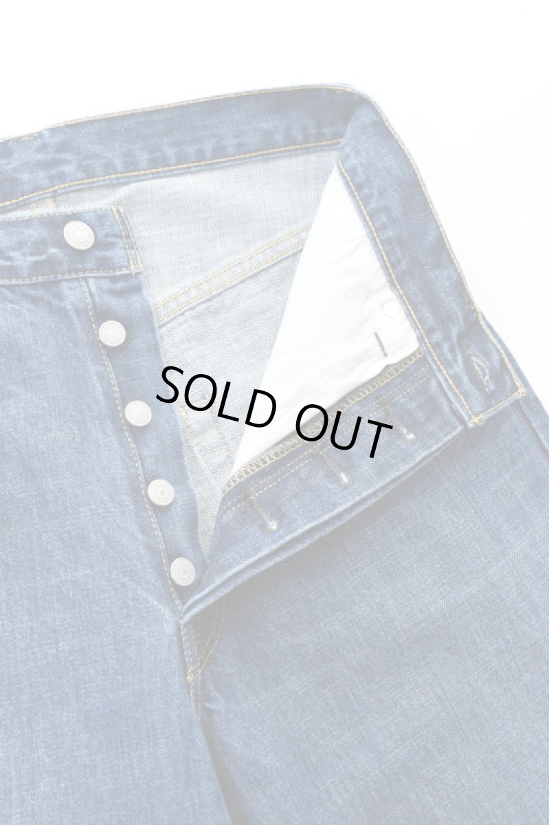 画像13: SCYE BASICS (サイベーシックス) Selvedge Denim Wide Leg Jeans Used Wash [INDIGO] (13)