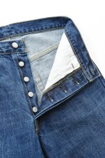 画像6: SCYE BASICS (サイベーシックス) Selvedge Denim Wide Leg Jeans Used Wash [INDIGO] (6)