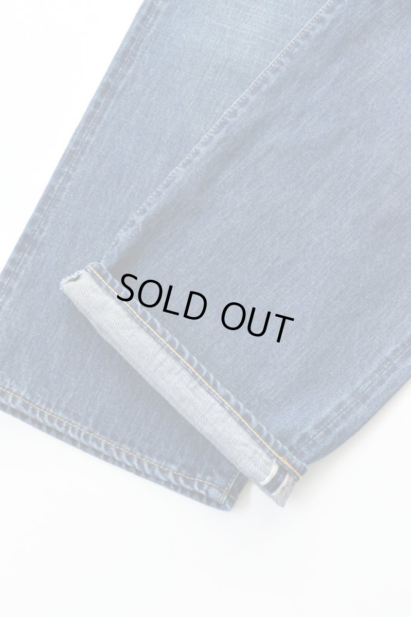 画像16: SCYE BASICS (サイベーシックス) Selvedge Denim Wide Leg Jeans Used Wash [INDIGO] (16)