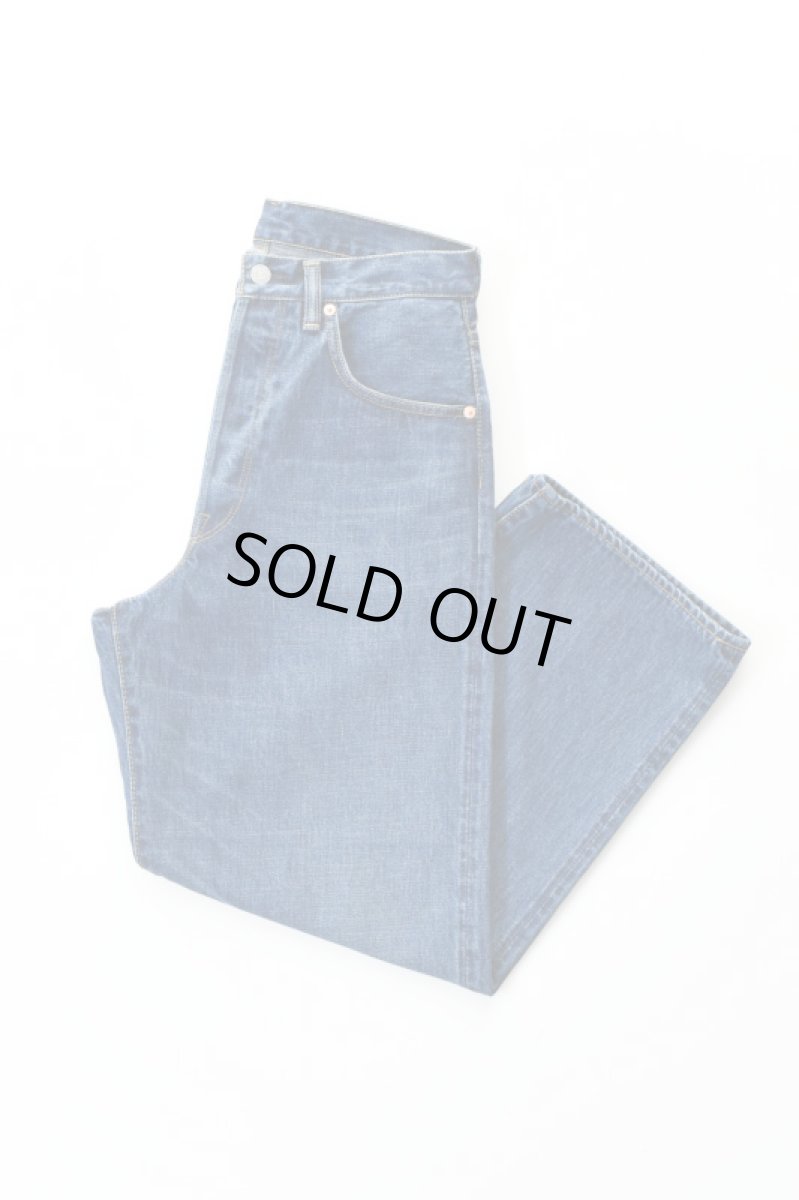 画像1: SCYE BASICS (サイベーシックス) Selvedge Denim Wide Leg Jeans Used Wash [INDIGO] (1)