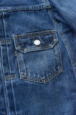 画像9: SCYE BASICS (サイベーシックス) Selvedge Denim Jacket Type2 Used Wash [INDIGO] (9)