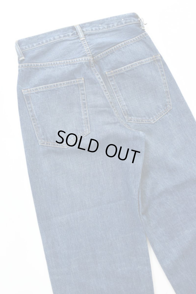 画像19: SCYE BASICS (サイベーシックス) Selvedge Denim Wide Leg Jeans Used Wash [INDIGO] (19)