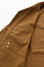 画像10: SCYE BASICS (サイベーシックス) Stretch Cotton Duck Chore Coat [CINNAMON] (10)