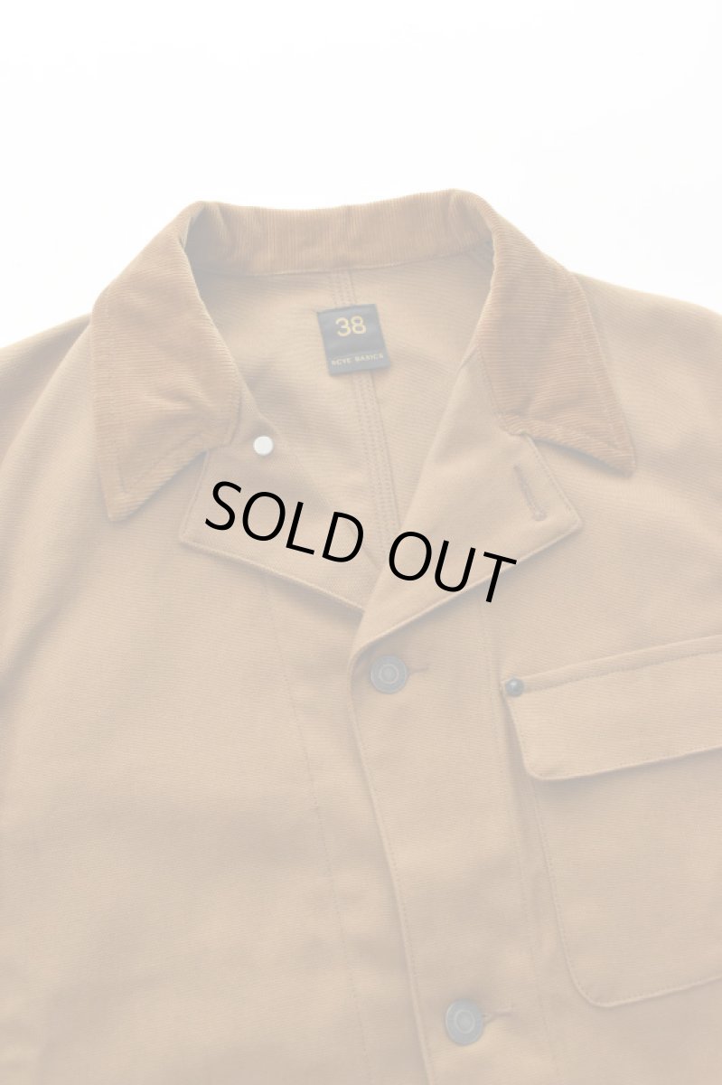 画像12: SCYE BASICS (サイベーシックス) Stretch Cotton Duck Chore Coat [CINNAMON] (12)