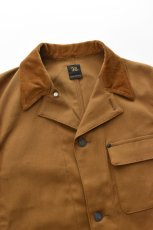 画像3: SCYE BASICS (サイベーシックス) Stretch Cotton Duck Chore Coat [CINNAMON] (3)