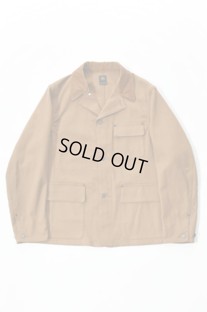 画像2: SCYE BASICS (サイベーシックス) Stretch Cotton Duck Chore Coat [CINNAMON] (2)