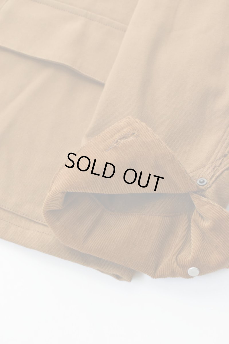 画像21: SCYE BASICS (サイベーシックス) Stretch Cotton Duck Chore Coat [CINNAMON] (21)