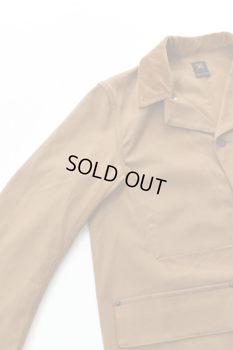 画像15: SCYE BASICS (サイベーシックス) Stretch Cotton Duck Chore Coat [CINNAMON] (15)