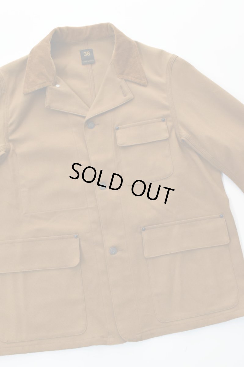 画像16: SCYE BASICS (サイベーシックス) Stretch Cotton Duck Chore Coat [CINNAMON] (16)