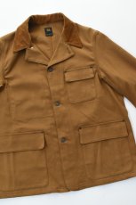 画像7: SCYE BASICS (サイベーシックス) Stretch Cotton Duck Chore Coat [CINNAMON] (7)