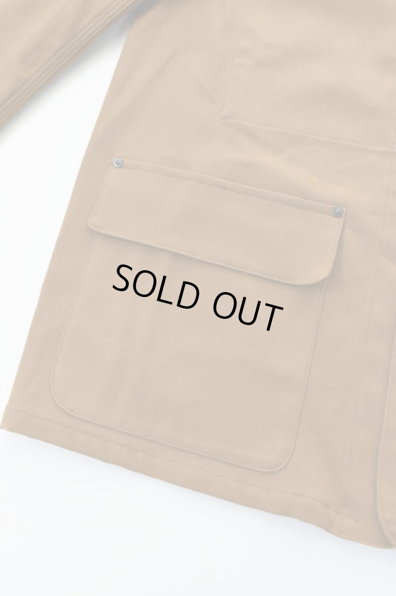 画像18: SCYE BASICS (サイベーシックス) Stretch Cotton Duck Chore Coat [CINNAMON] (18)