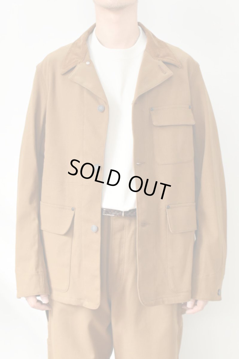 画像10: SCYE BASICS (サイベーシックス) Stretch Cotton Duck Chore Coat [CINNAMON] (10)