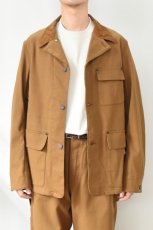 画像10: SCYE BASICS (サイベーシックス) Stretch Cotton Duck Chore Coat [CINNAMON] (10)