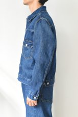 画像4: SCYE BASICS (サイベーシックス) Selvedge Denim Jacket Type2 Used Wash [INDIGO] (4)