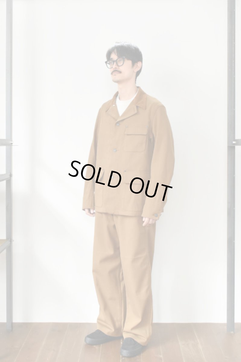 画像7: SCYE BASICS (サイベーシックス) Stretch Cotton Duck Chore Coat [CINNAMON] (7)