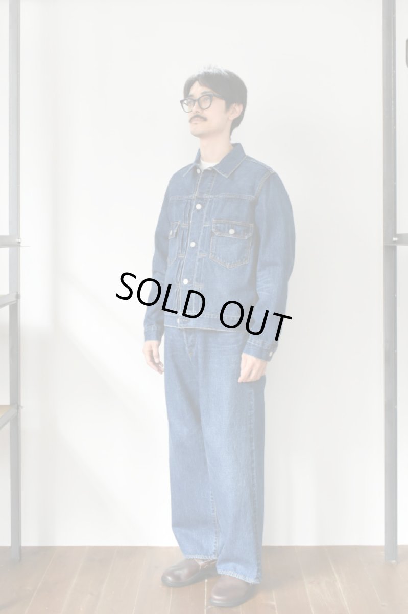 画像7: SCYE BASICS (サイベーシックス) Selvedge Denim Wide Leg Jeans Used Wash [INDIGO] (7)