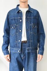 画像10: SCYE BASICS (サイベーシックス) Selvedge Denim Jacket Type2 Used Wash [INDIGO] (10)