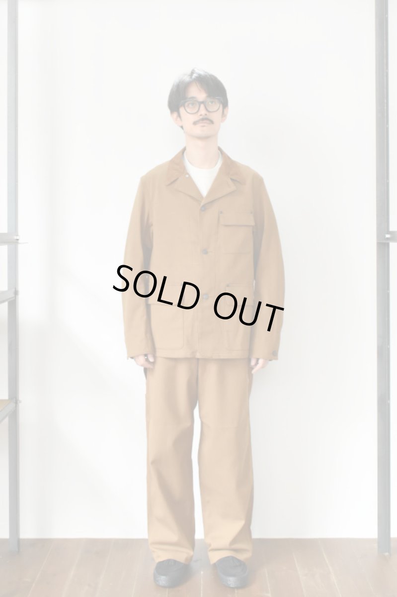 画像6: SCYE BASICS (サイベーシックス) Stretch Cotton Duck Chore Coat [CINNAMON] (6)