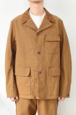 画像3: SCYE BASICS (サイベーシックス) Stretch Cotton Duck Chore Coat [CINNAMON] (3)