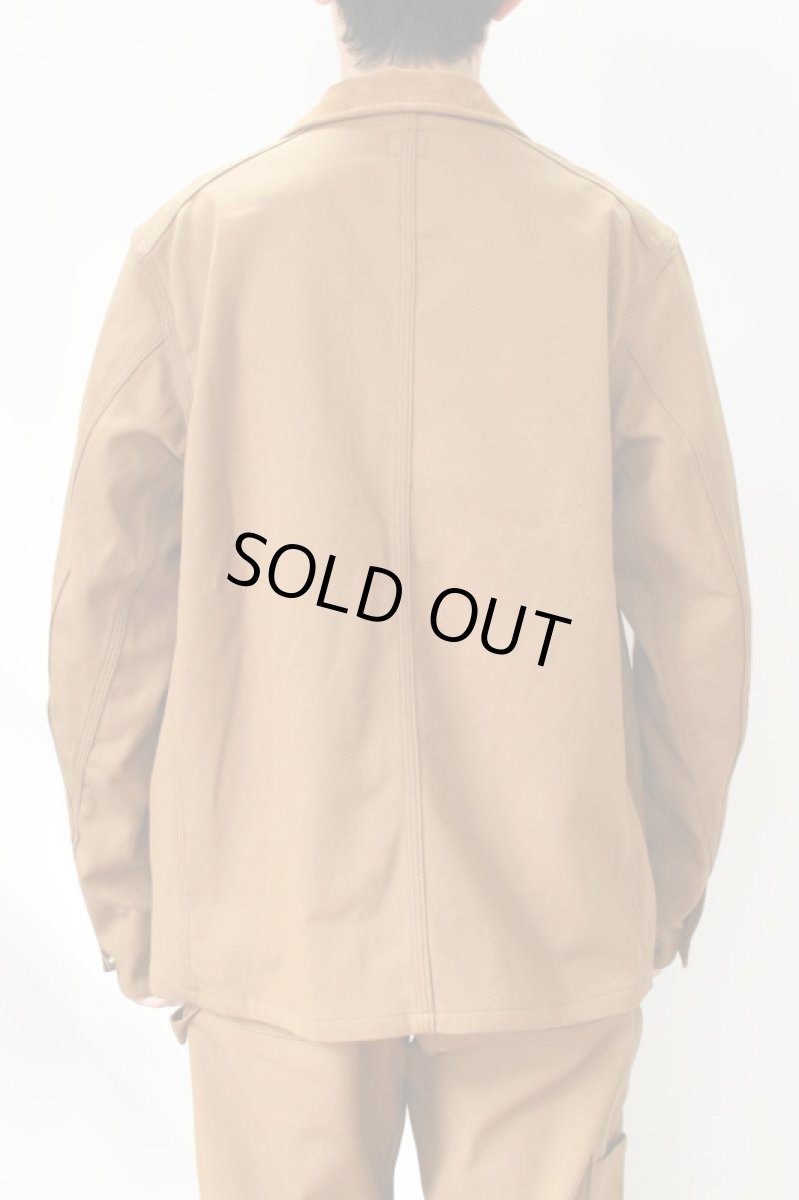 画像5: SCYE BASICS (サイベーシックス) Stretch Cotton Duck Chore Coat [CINNAMON] (5)