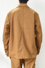 画像5: SCYE BASICS (サイベーシックス) Stretch Cotton Duck Chore Coat [CINNAMON] (5)