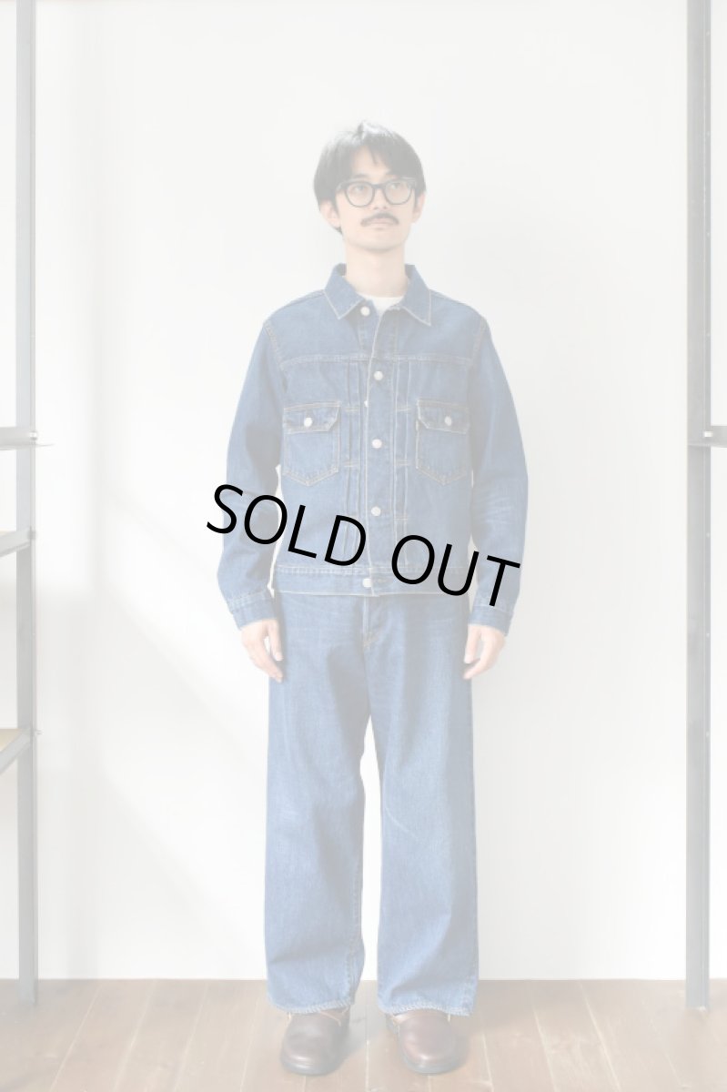 画像6: SCYE BASICS (サイベーシックス) Selvedge Denim Wide Leg Jeans Used Wash [INDIGO] (6)