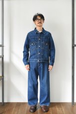 画像6: SCYE BASICS (サイベーシックス) Selvedge Denim Wide Leg Jeans Used Wash [INDIGO] (6)