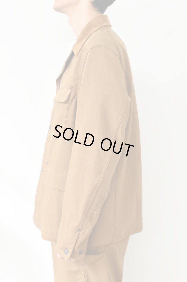 画像4: SCYE BASICS (サイベーシックス) Stretch Cotton Duck Chore Coat [CINNAMON] (4)