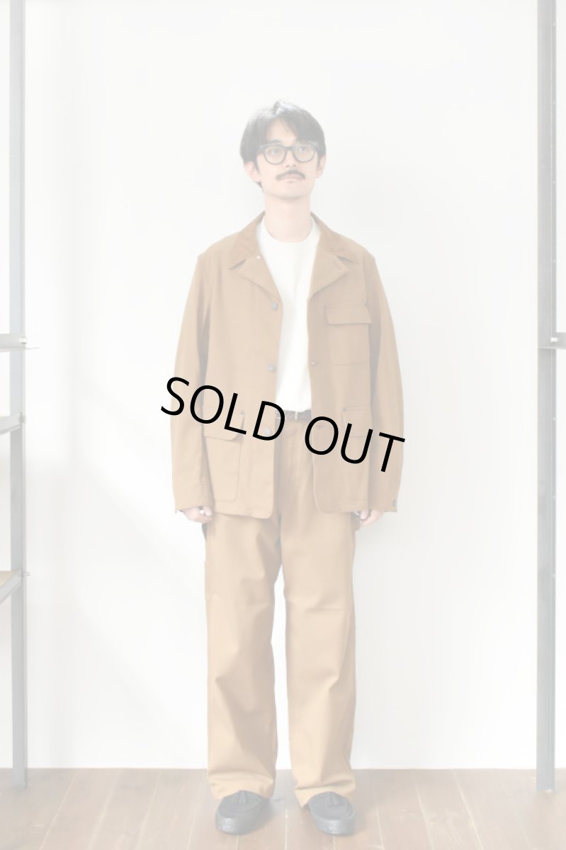 画像11: SCYE BASICS (サイベーシックス) Stretch Cotton Duck Chore Coat [CINNAMON] (11)