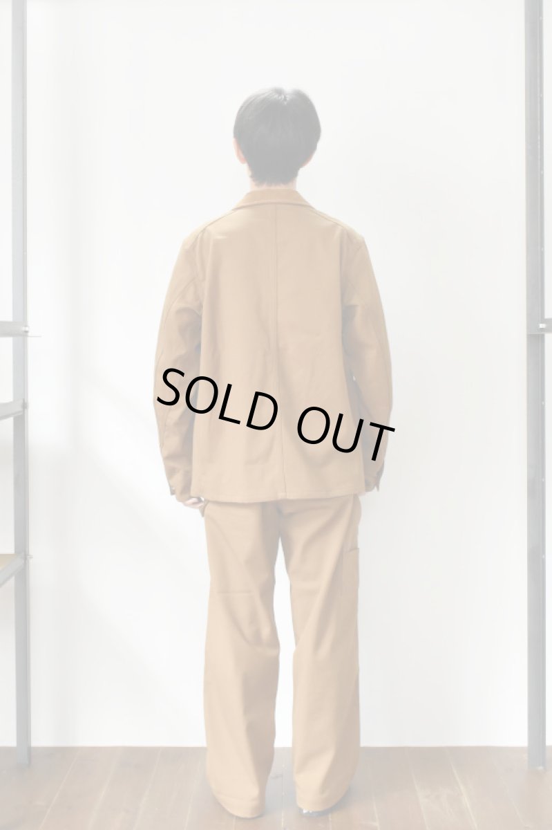 画像9: SCYE BASICS (サイベーシックス) Stretch Cotton Duck Chore Coat [CINNAMON] (9)