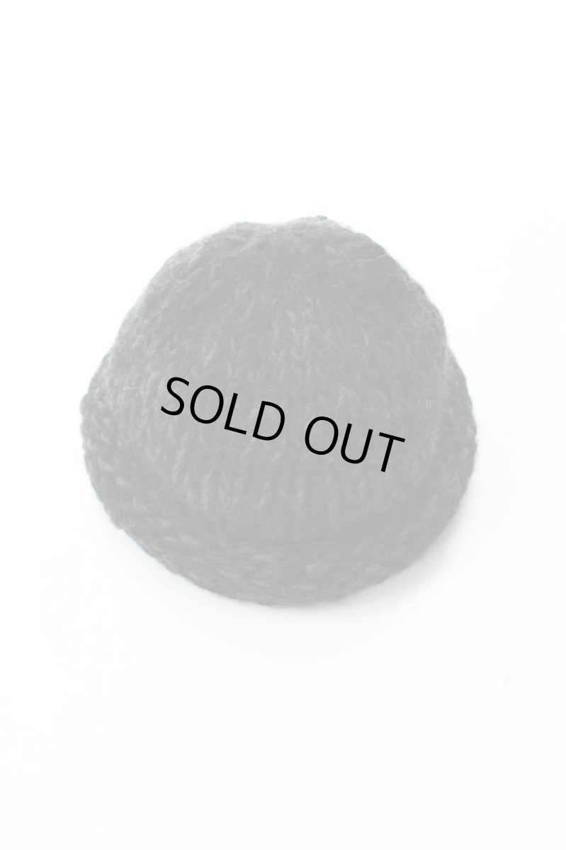 画像1: Indietro Association (インディエトロアソシエーション) Roll Knit Cap [BLACK] (1)