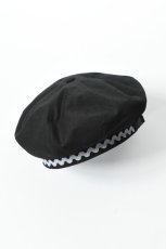 画像1: Indietro Association (インディエトロアソシエーション) 8 Panel Beret [BLACK] (1)