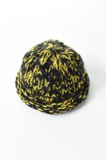 画像1: Indietro Association (インディエトロアソシエーション) Roll Knit Cap [YELLOW] (1)