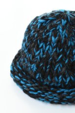 画像2: Indietro Association (インディエトロアソシエーション) Roll Knit Cap [BLUE] (2)